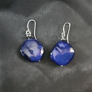 Elegant Blue Dangle Earrings